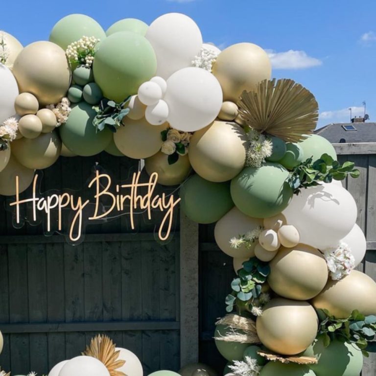 Ballonbue grøn guld